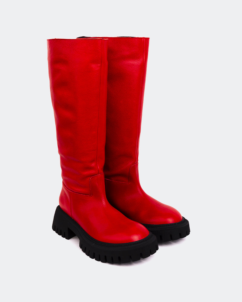 L'intervalle Rector Rouge Cuir Rouge