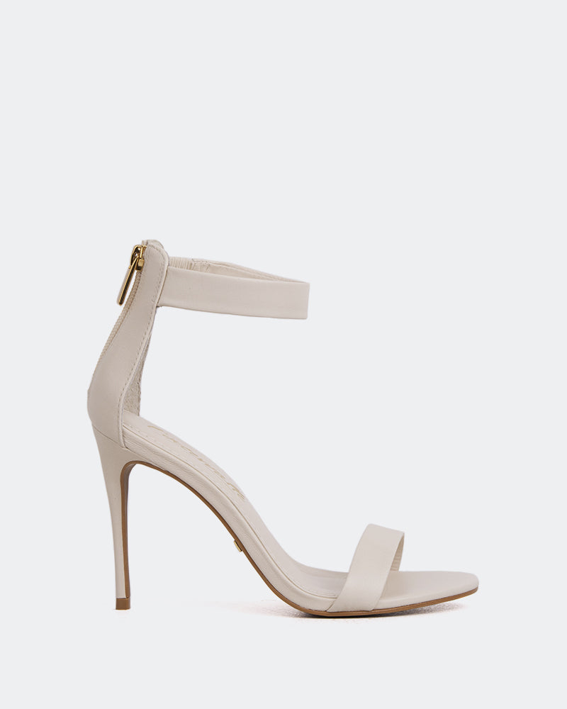 l'intervalle Ressorts Blanc Cassé Cuir Blanc