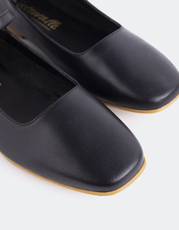 L'intervalle Reubena Noir Cuir Noir