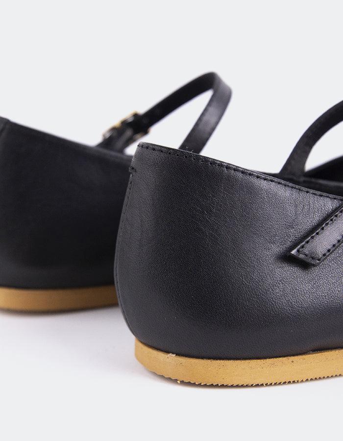 L'intervalle Reubena Noir Cuir Noir