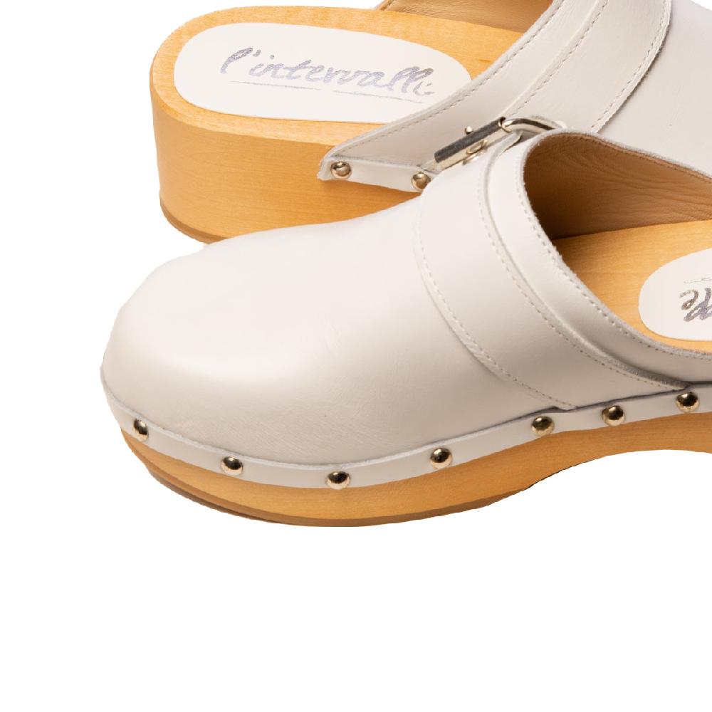 L'intervalle Rica Blanc Cuir Blanc