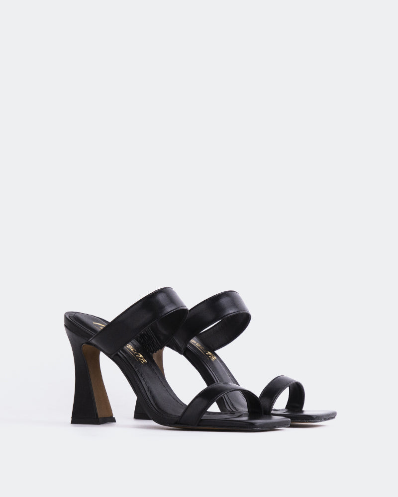 L'intervalle Ricarda Noir Cuir Noir