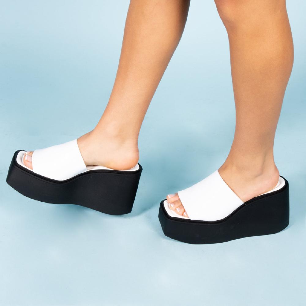 L'intervalle Rieti Blanc Cuir Blanc