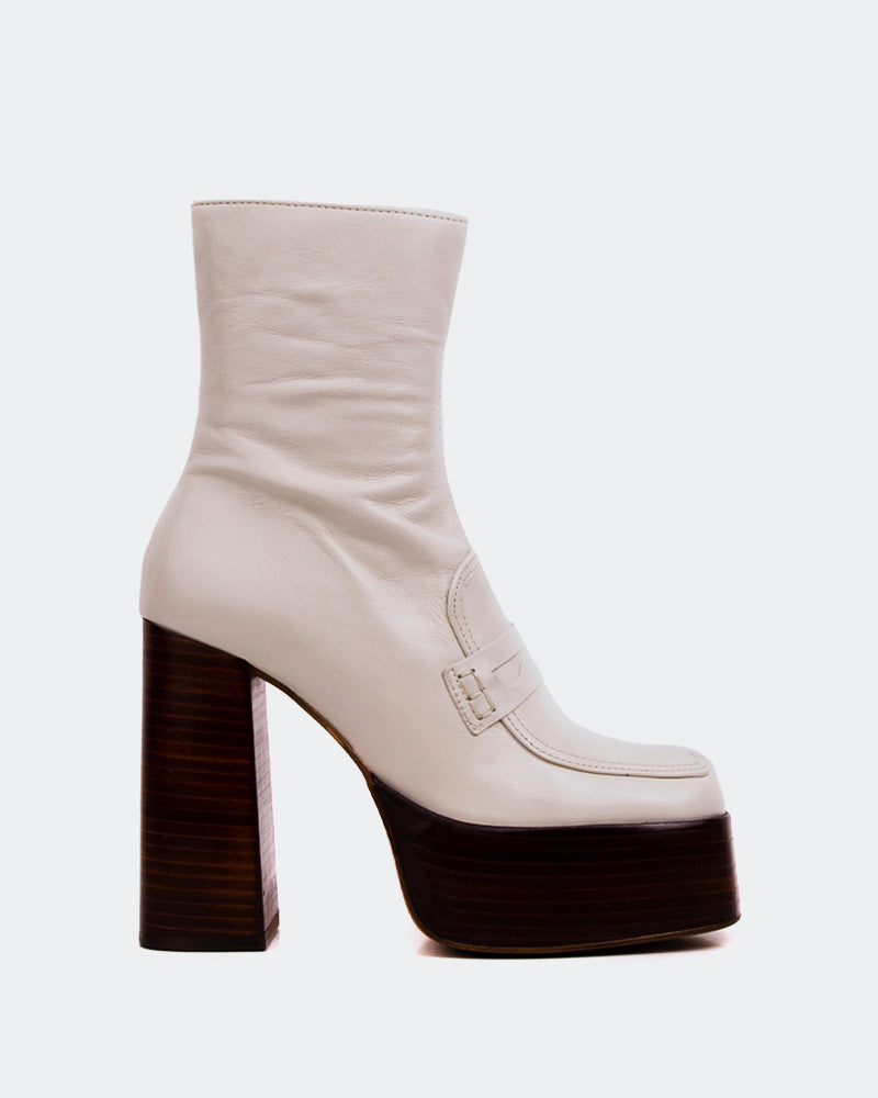 l'intervalle Rodrigo Blanc Cassé Cuir Blanc