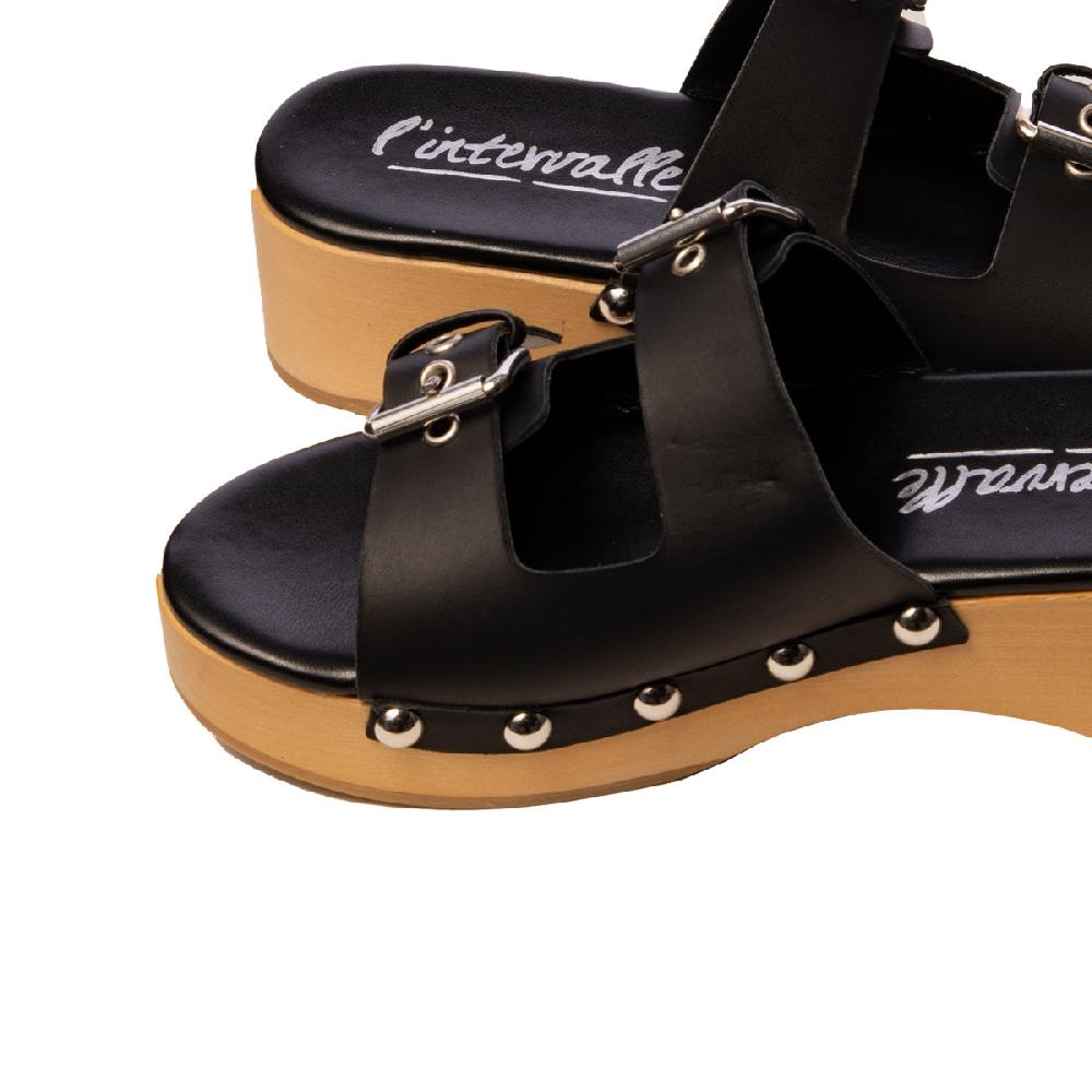 L'intervalle Ronja Noir Cuir Noir