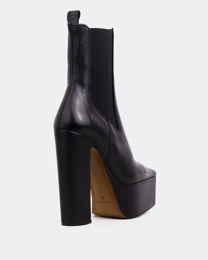 L'intervalle Rosen Noir Cuir Noir