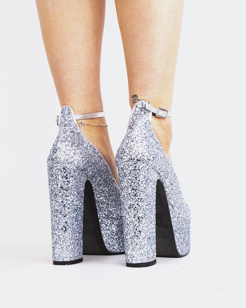 L'intervalle Runway Argent Glitter Argent