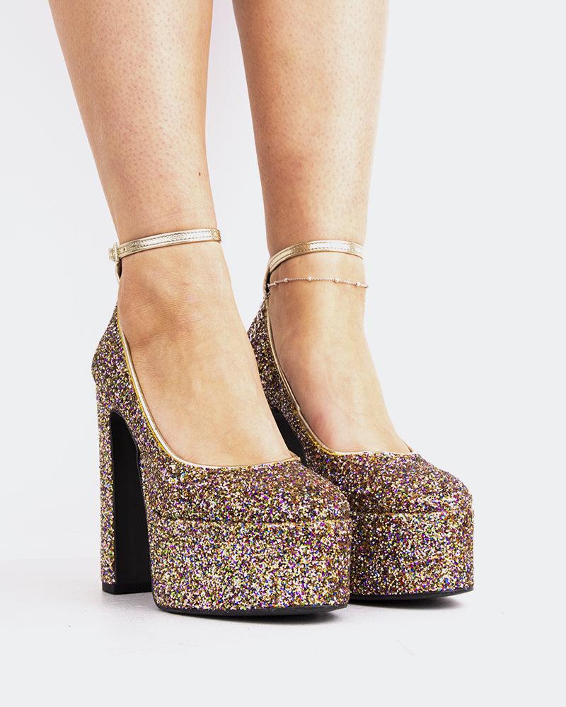 L'intervalle Runway Brun Glitter Brun