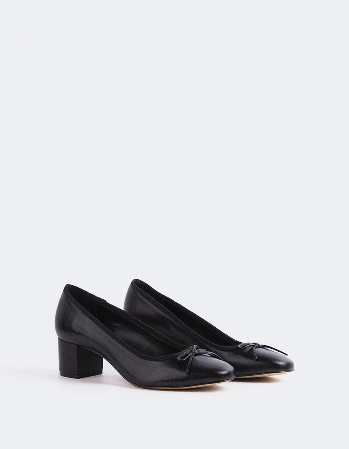 L'intervalle Ruslan Noir Cuir Noir