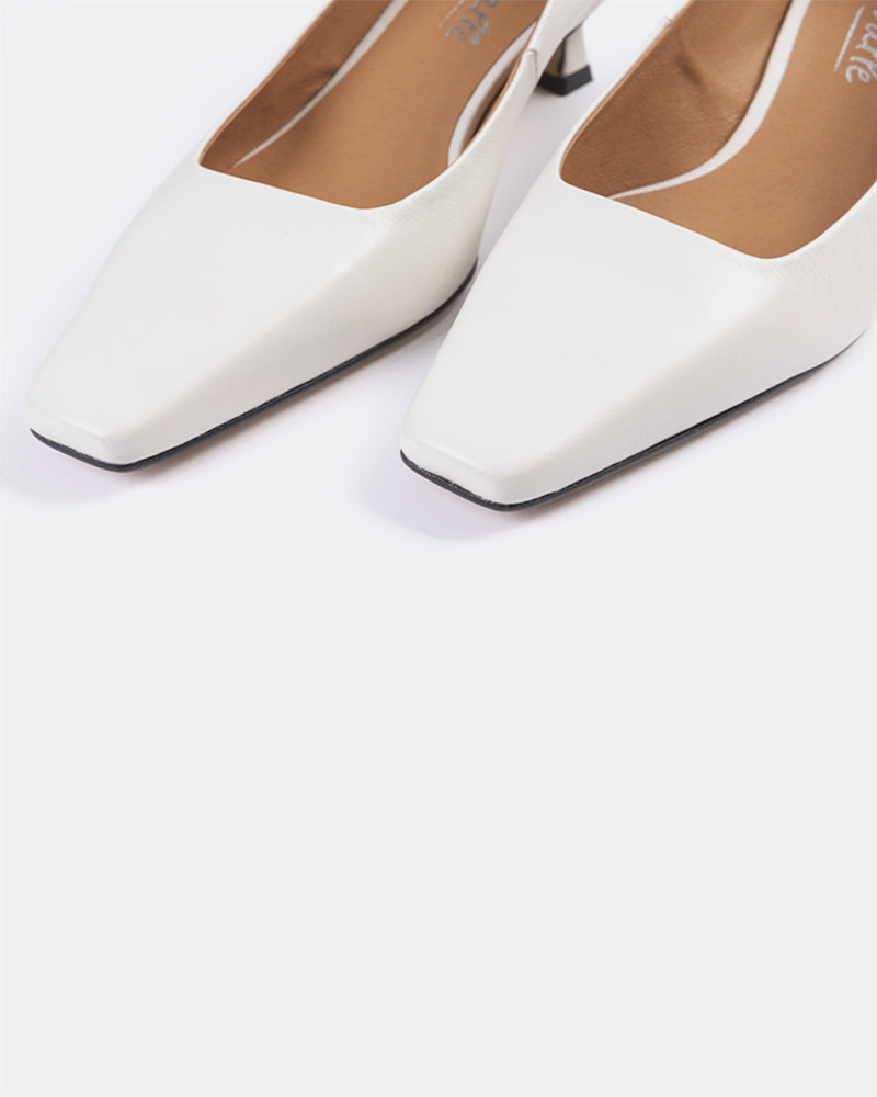 L'intervalle Sackett Blanc Cassé Cuir Blanc