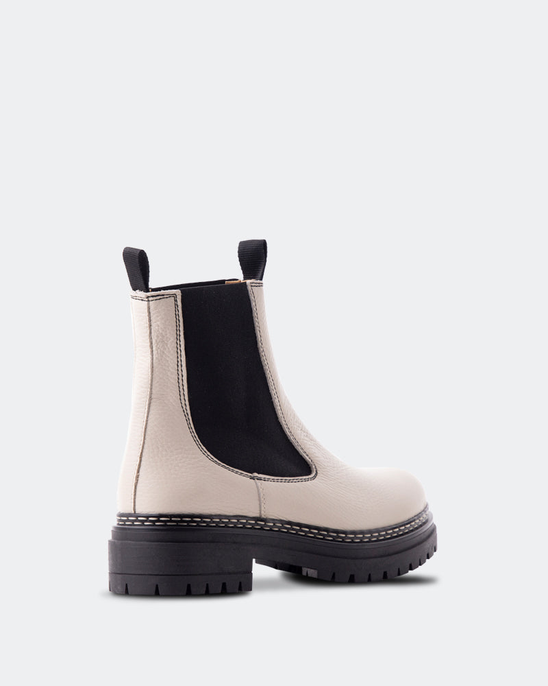 L'intervalle Salinas Blanc Cassé Cuir Blanc