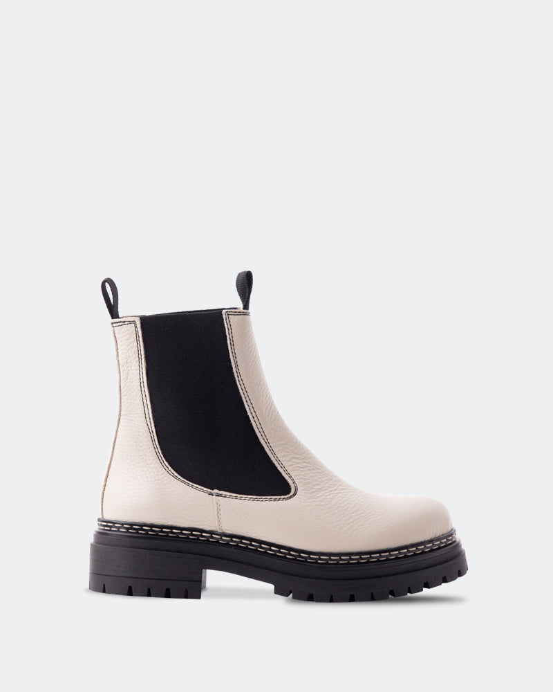 l'intervalle Salinas Blanc Cassé Cuir Blanc