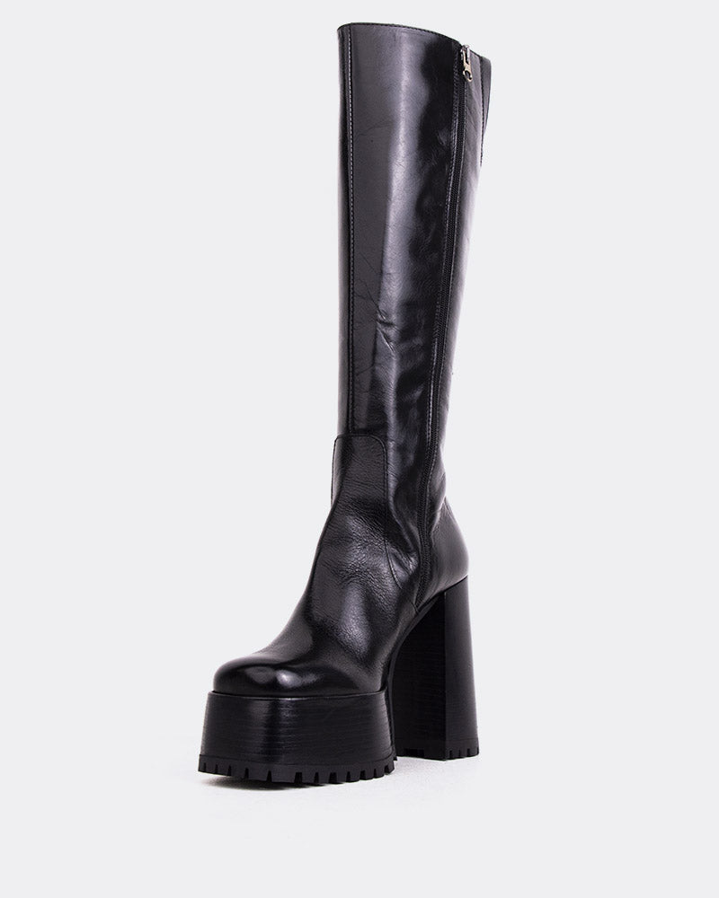 L'intervalle Saylor Noir Cuir Noir