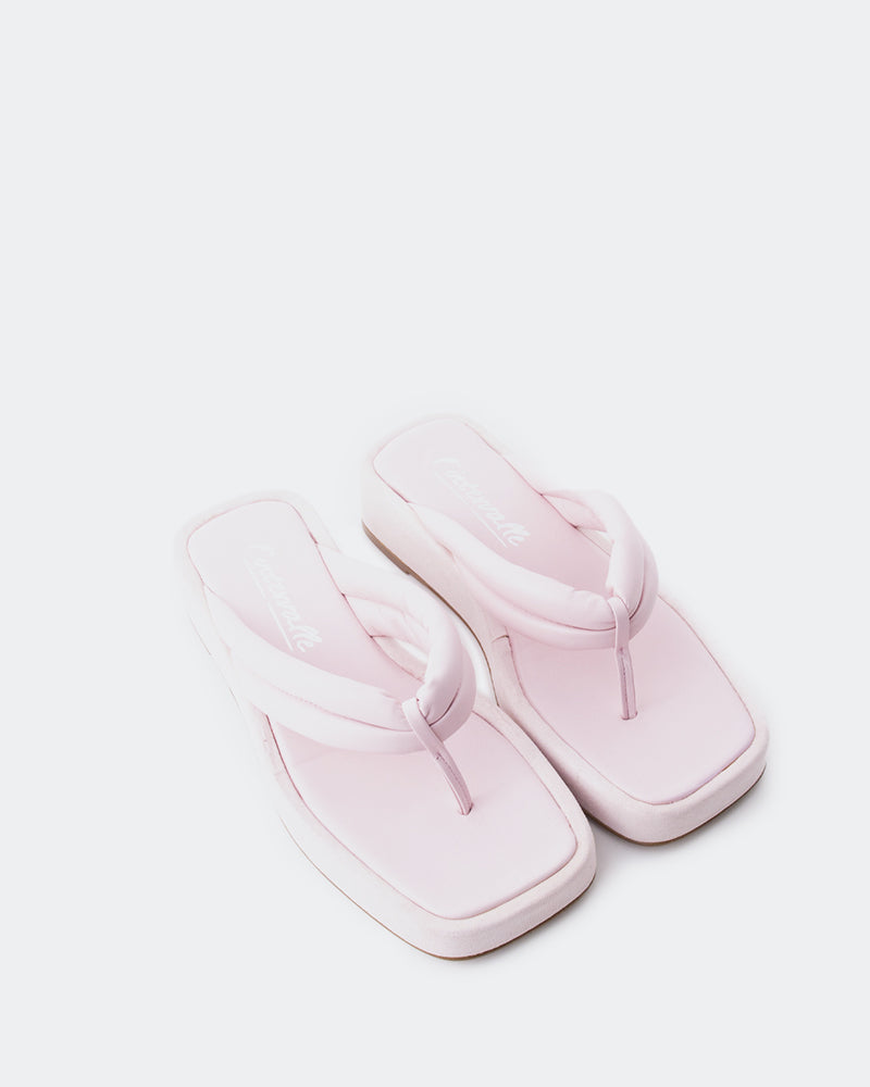 L'intervalle Senda Pâle Rose Cuir Rose