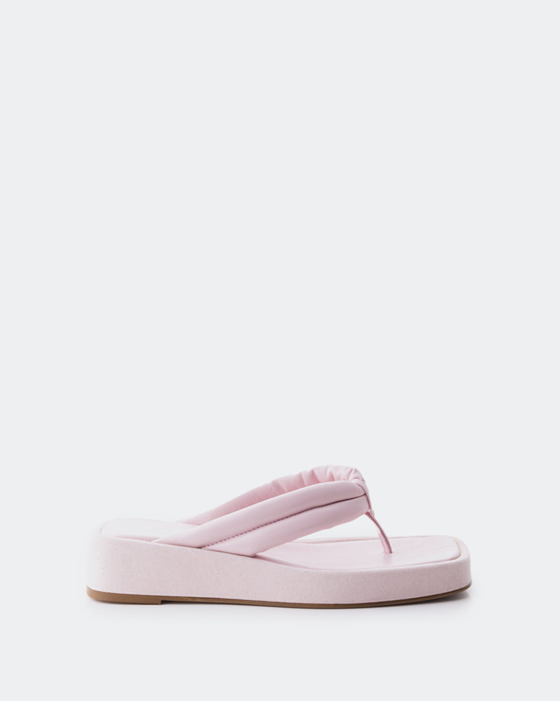 l'intervalle Senda Pâle Rose Cuir Rose