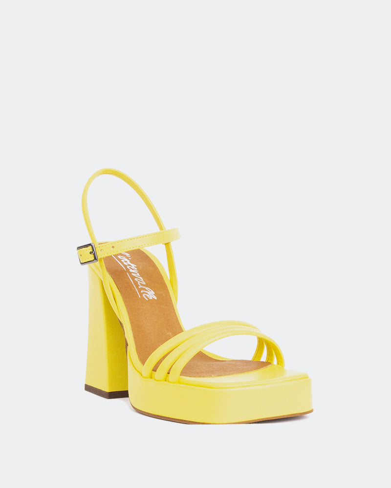 L'intervalle Shock Jaune Cuir Jaune