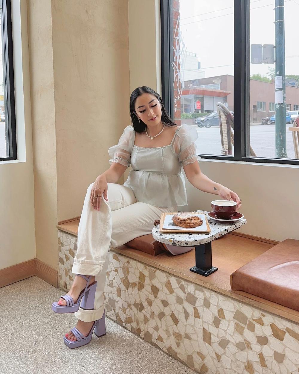 L'intervalle Shock Mauve Cuir Mauve