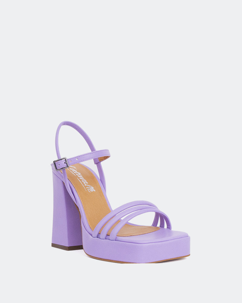 L'intervalle Shock Mauve Cuir Mauve