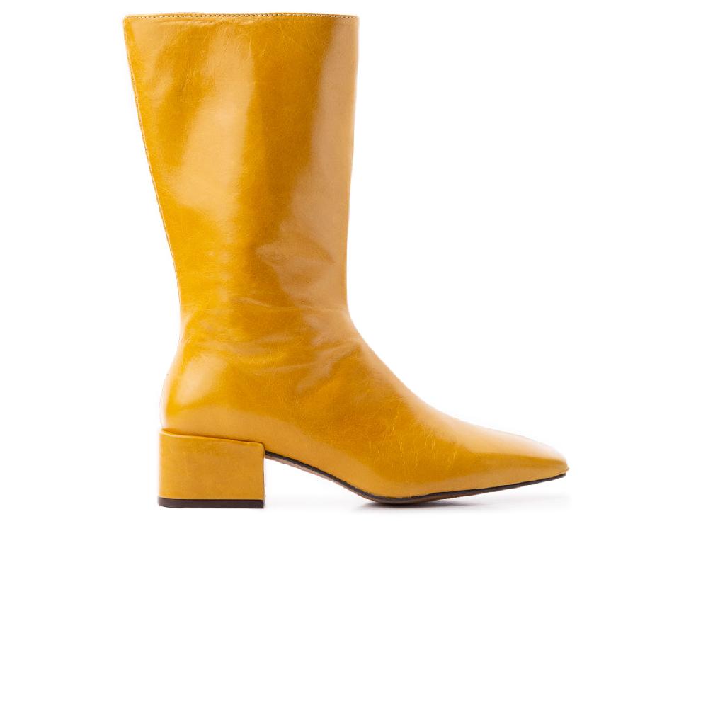 l'intervalle Sinclair cuir moutarde Jaune