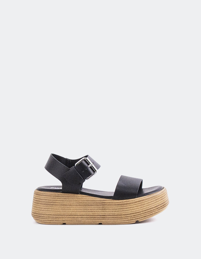 l'intervalle Snapper Noir Cuir Noir