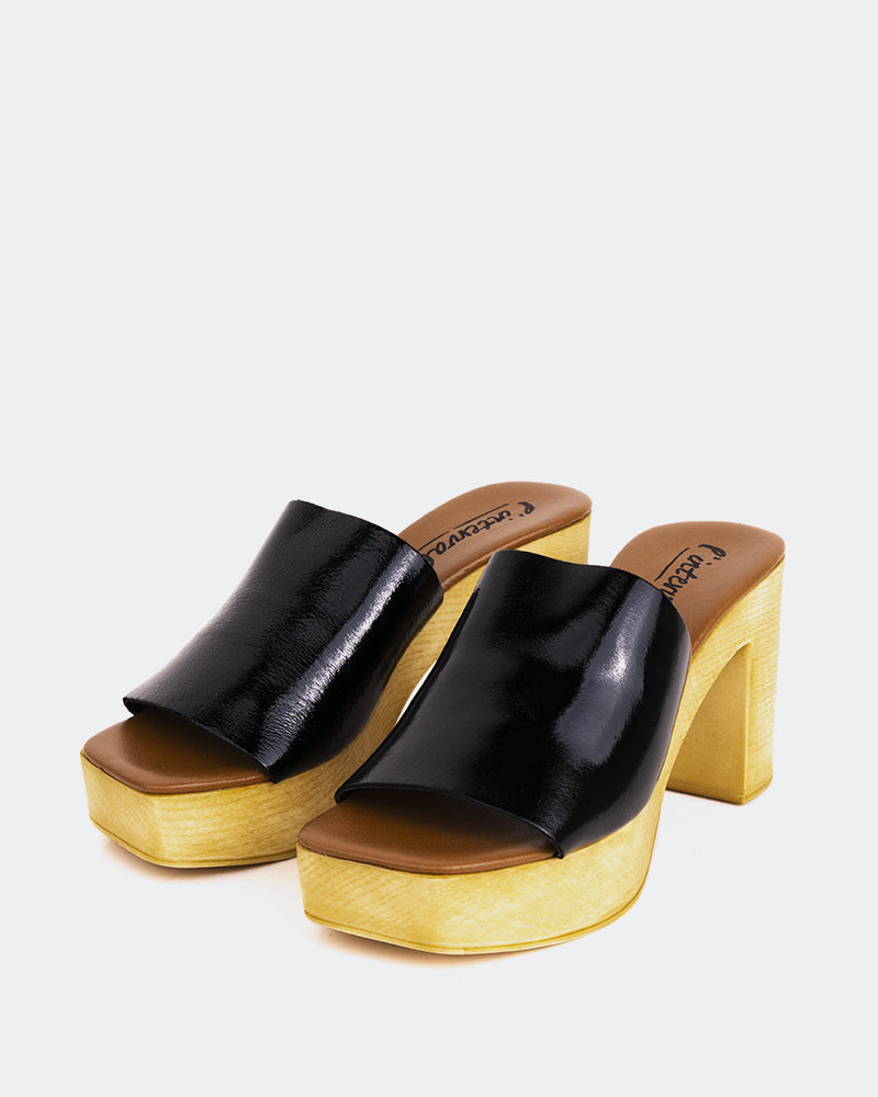 L'intervalle Snicker Noir Cuir Noir