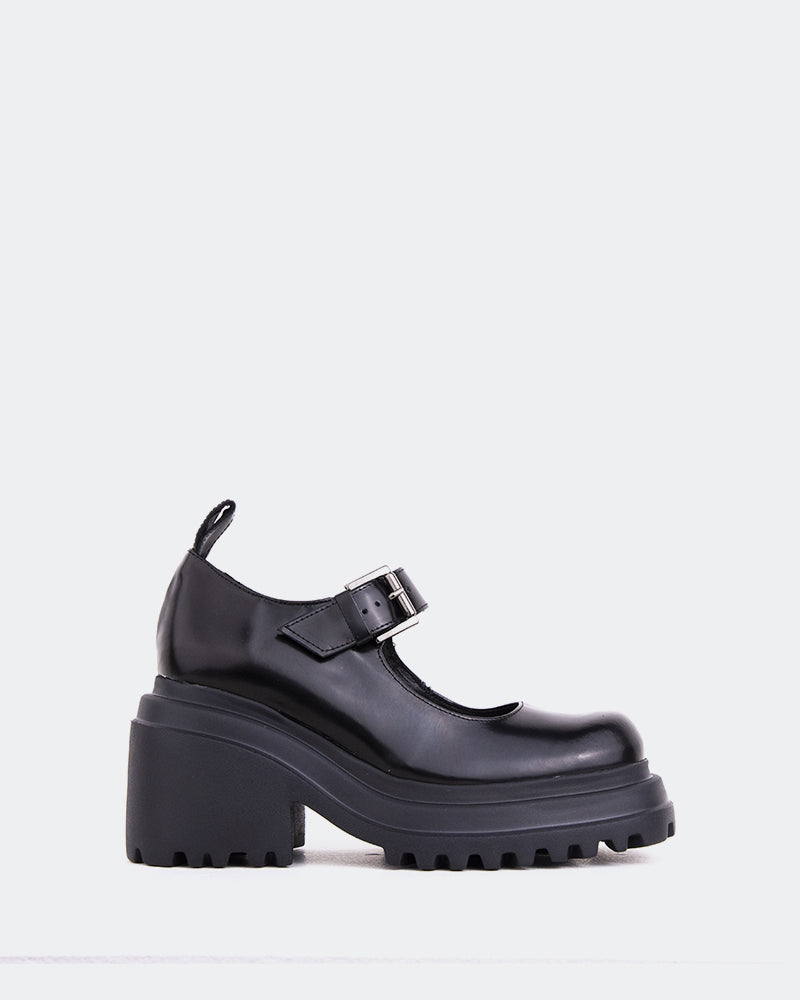 l'intervalle Snog Noir Cuir Noir