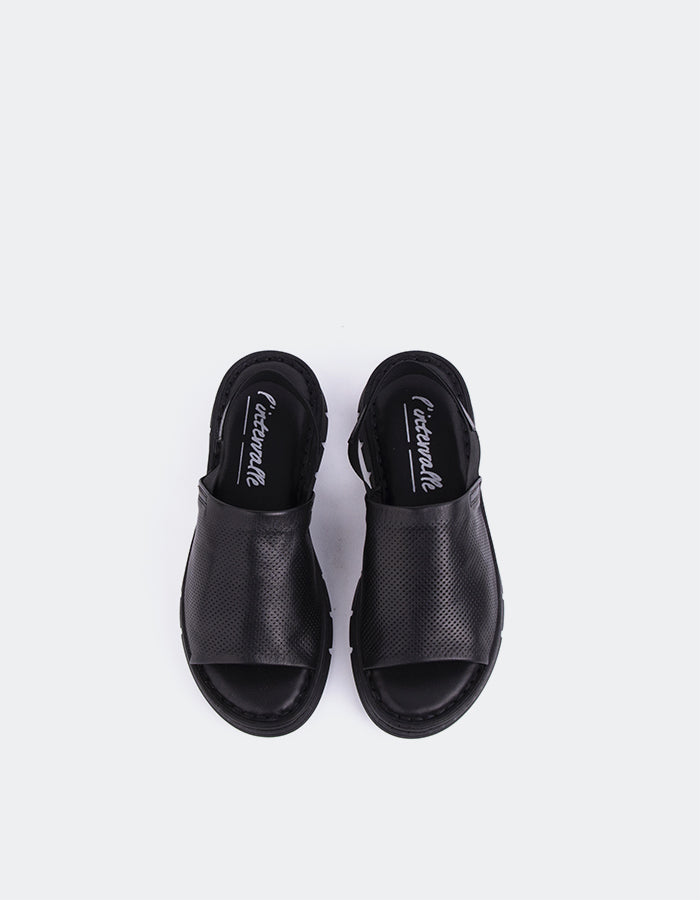 L'intervalle Solihull Noir Cuir Noir