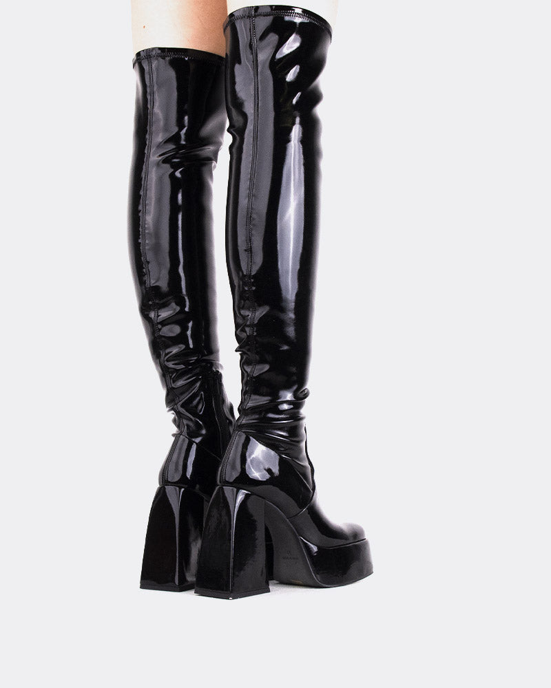 L'intervalle Sonny Noir Verni Stretch Noir