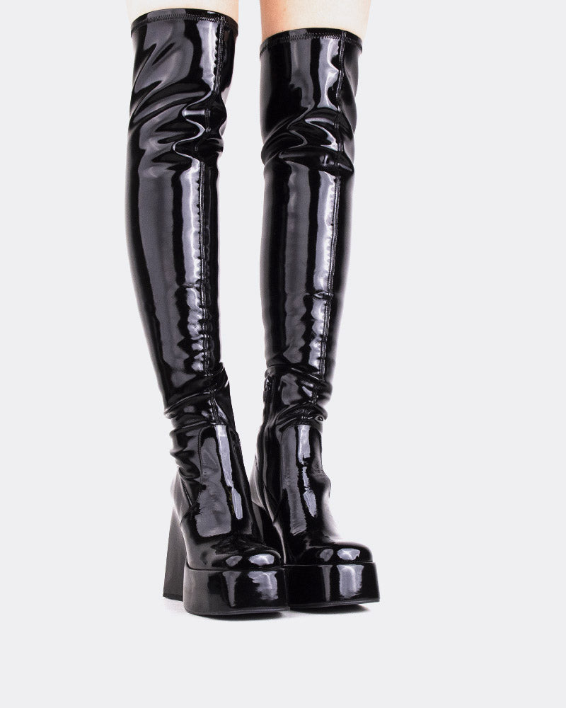 L'intervalle Sonny Noir Verni Stretch Noir