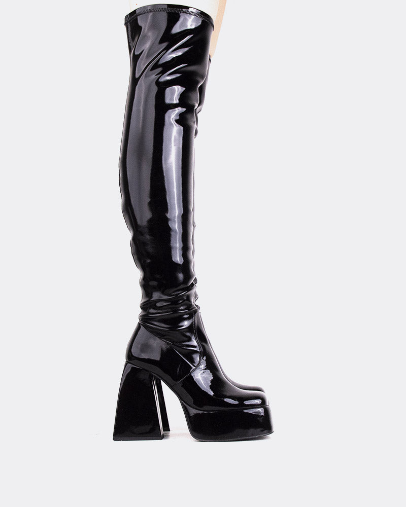 l'intervalle Sonny Noir Verni Stretch Noir