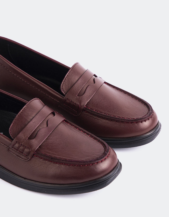 L'intervalle Sperry Bordeaux Cuir Bordeaux
