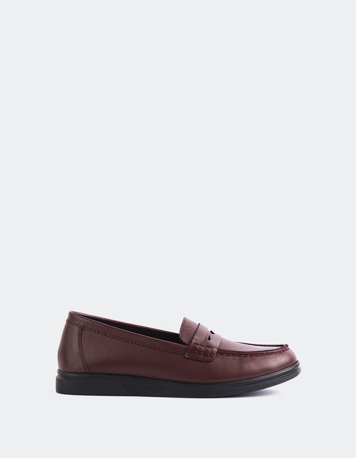 l'intervalle Sperry Bordeaux Cuir Bordeaux