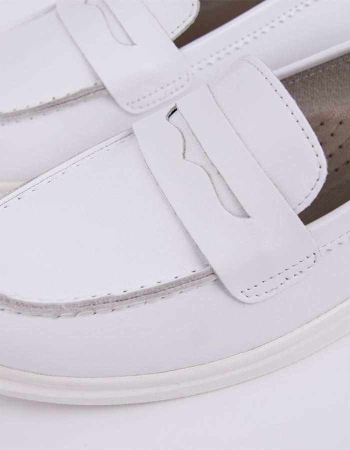 L'intervalle Sperry Cuir Blanc Blanc