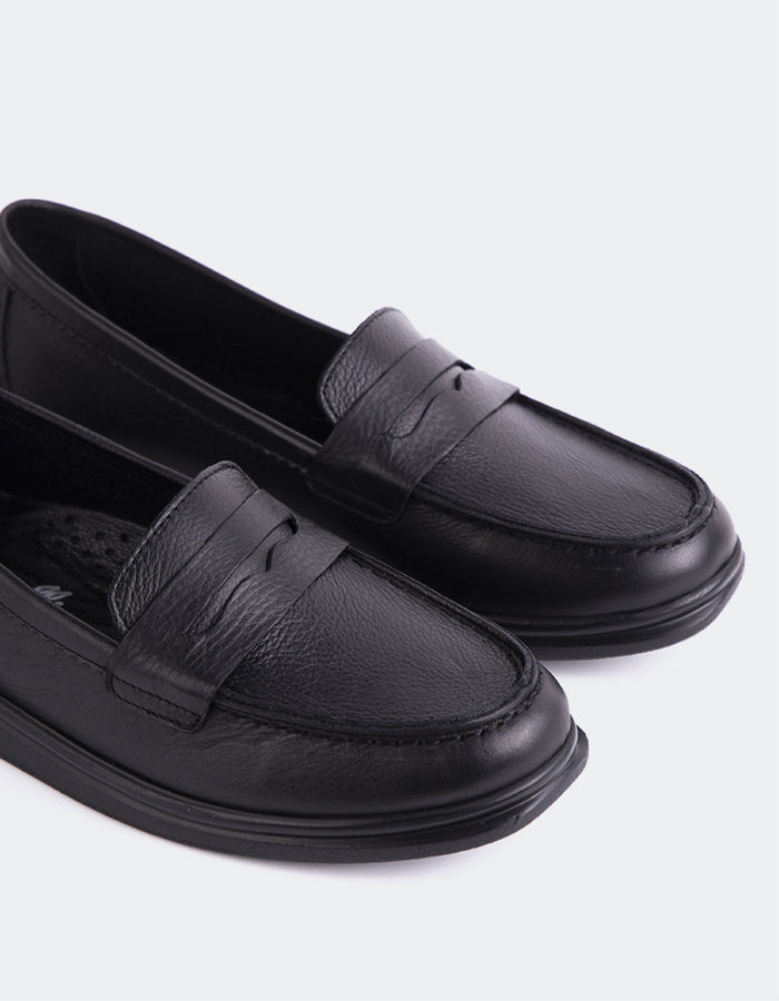 L'intervalle Sperry Noir Cuir Noir