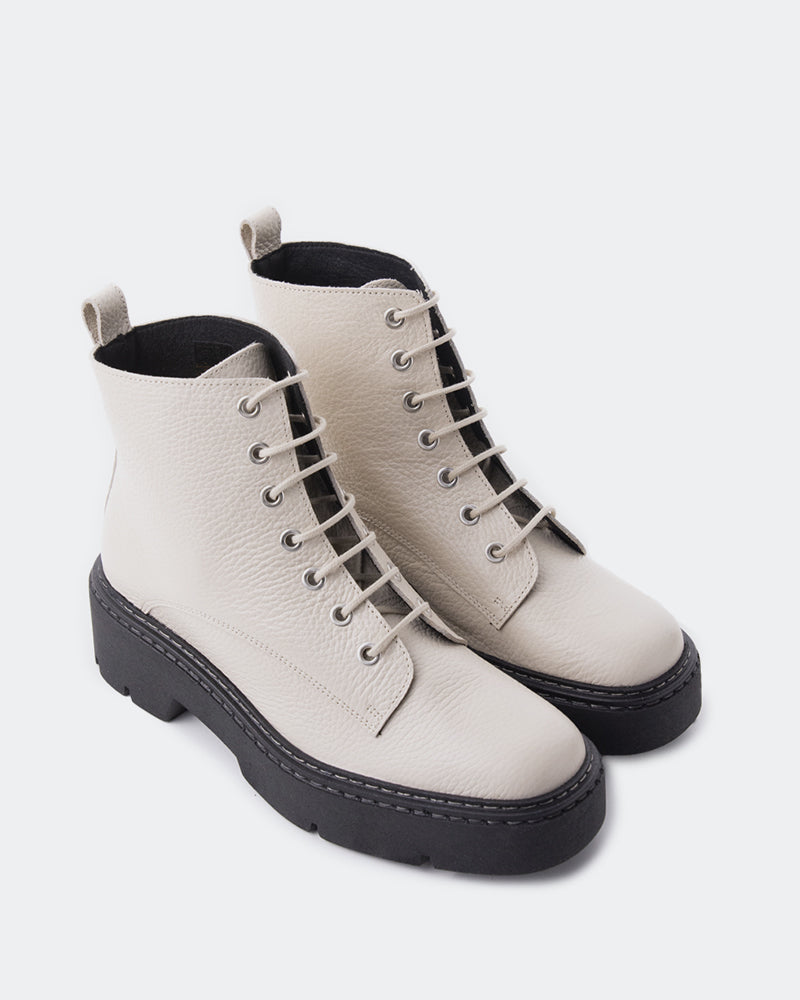 L'intervalle Springfield Blanc Cassé Cuir Blanc