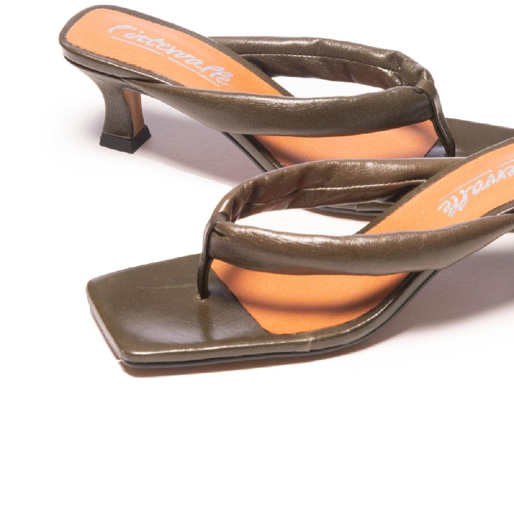 L'intervalle Spritz Cuir Kaki Vert
