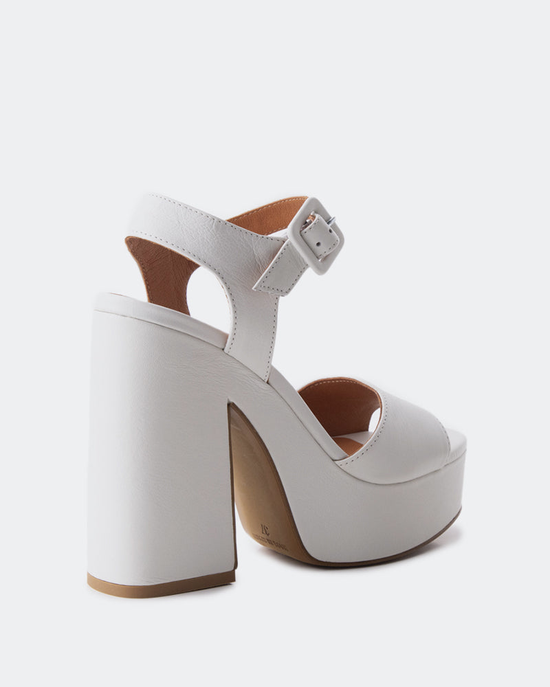 L'intervalle Stafilos Blanc Cuir Blanc