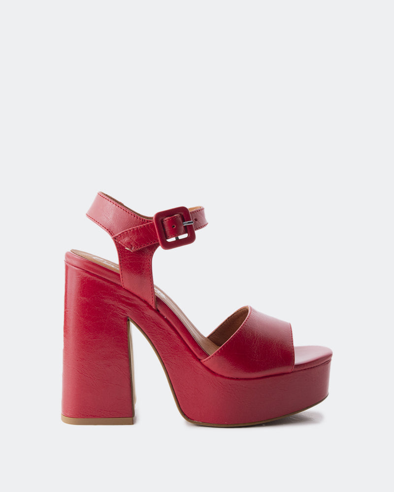 l'intervalle Stafilos Rouge Cuir Rouge