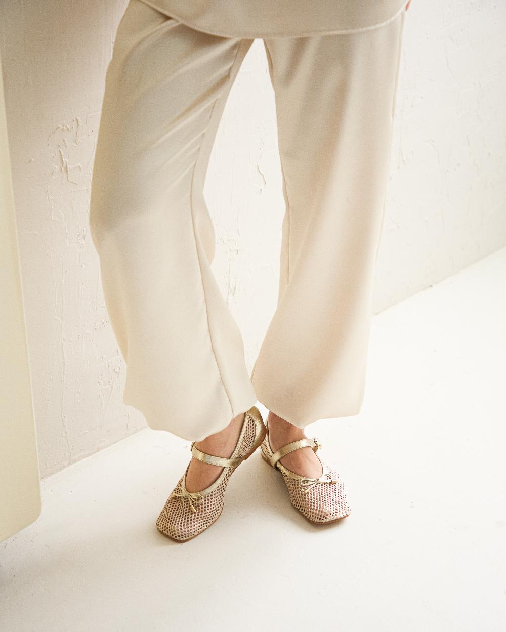 L'intervalle Starflower Or Cuir Or