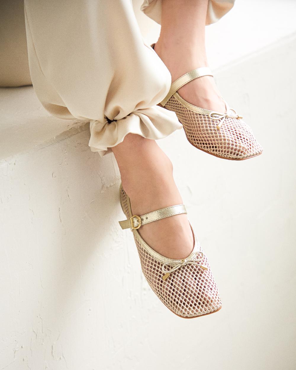 L'intervalle Starflower Or Cuir Or