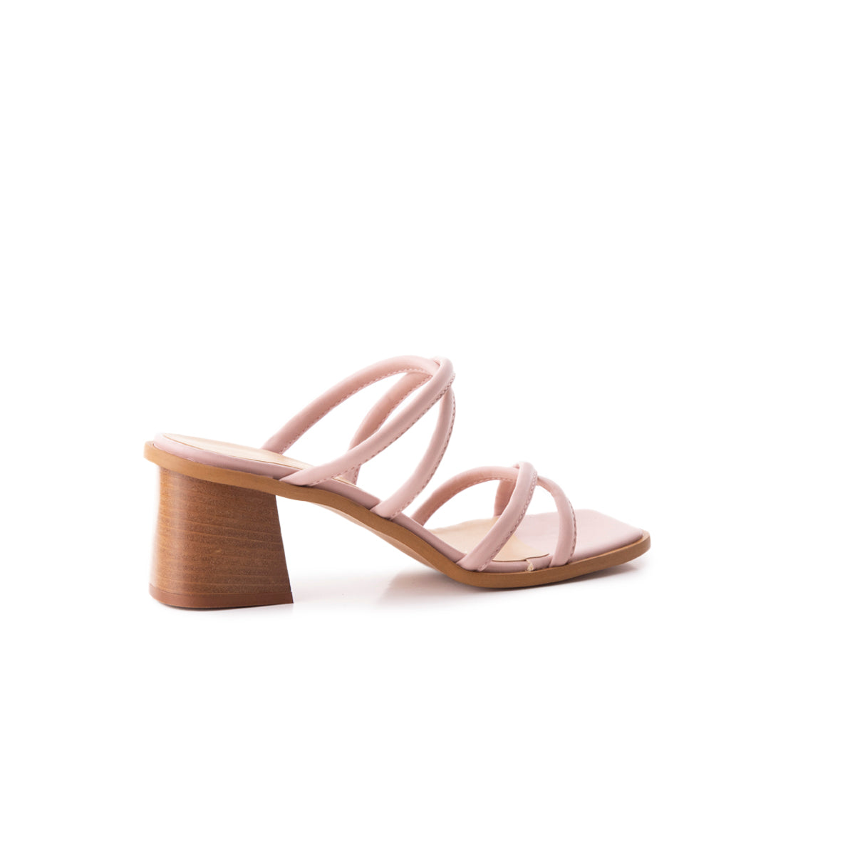 L'intervalle Strada Pâle Rose Cuir Rose