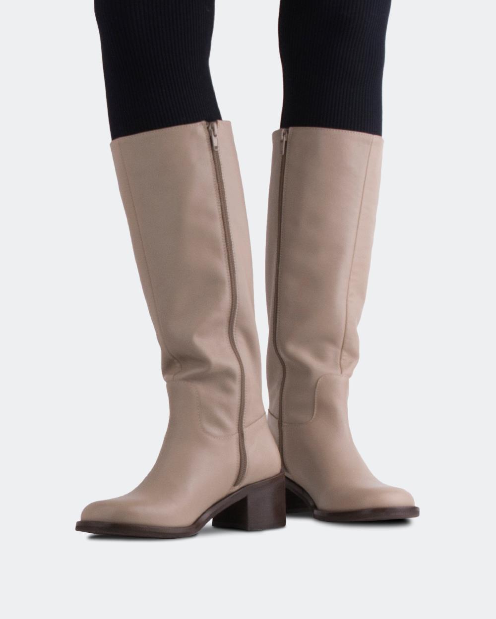 L'intervalle Svetlana Amande Cuir Amande