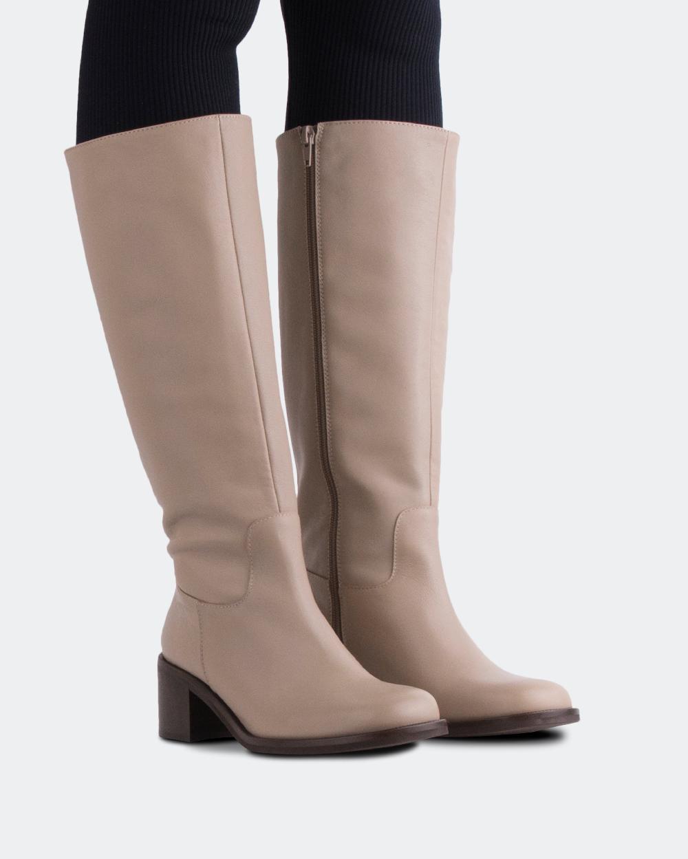 L'intervalle Svetlana Amande Cuir Amande