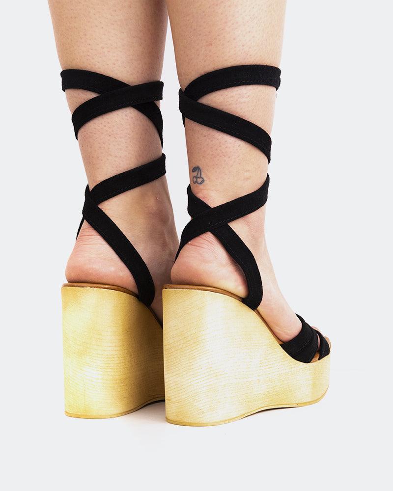 L'intervalle Sybille Noir Suède Noir