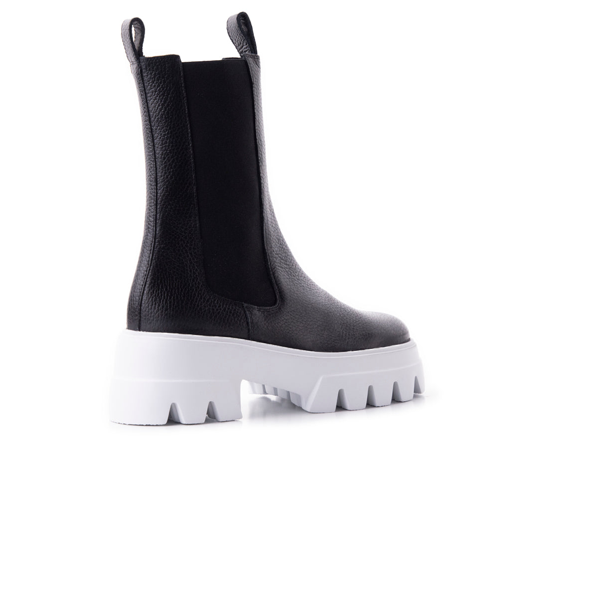 L'intervalle Tacoma Noir Cuir/Blanc Semelle Noir