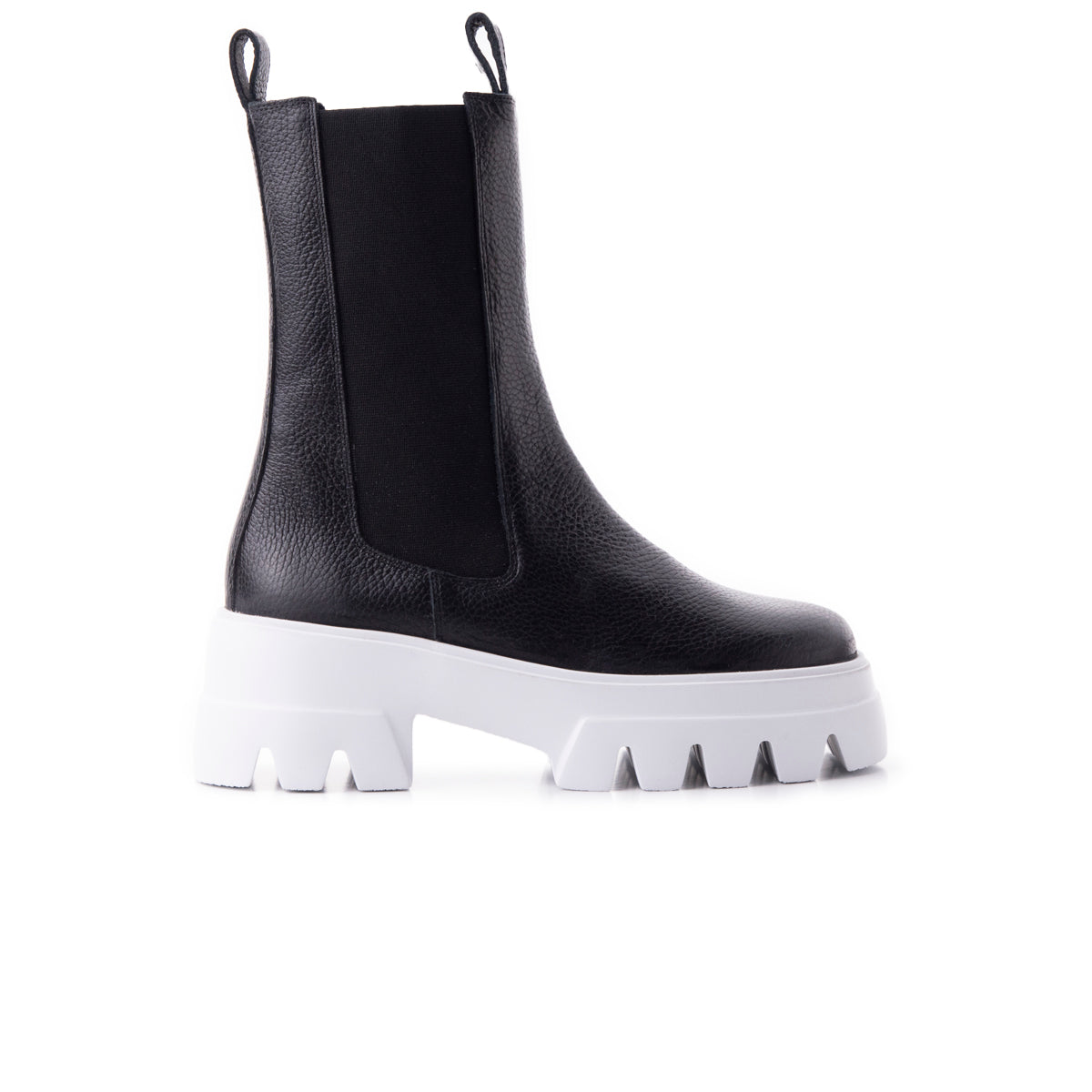 l'intervalle Tacoma Noir Cuir/Blanc Semelle Noir