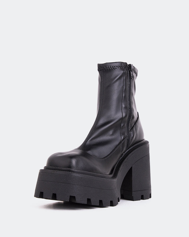 L'intervalle Tana Noir Cuir Noir