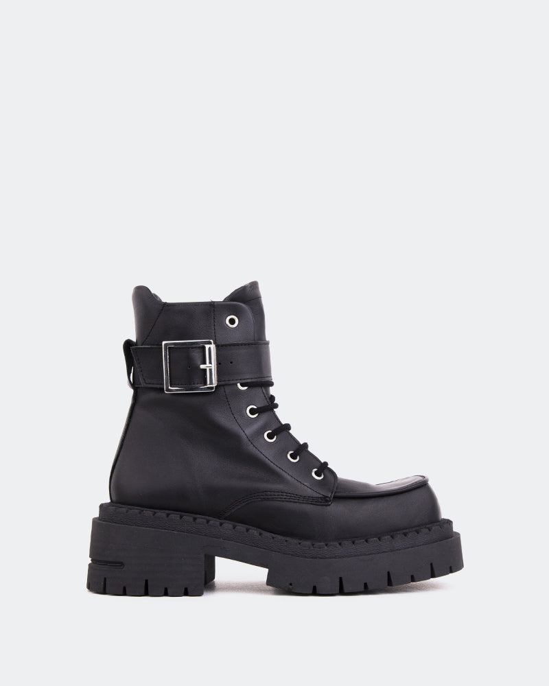 l'intervalle Tanny Noir Cuir Noir