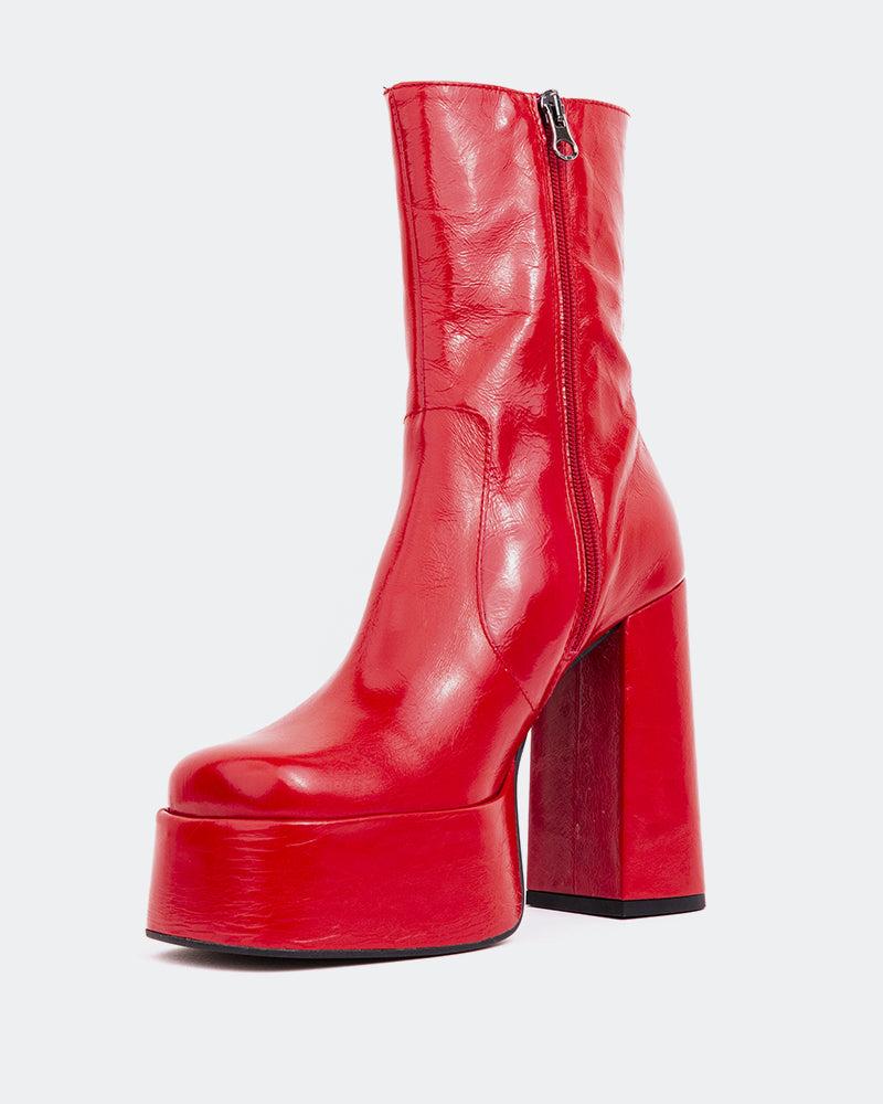 L'intervalle Tate Rouge Cuir Rouge