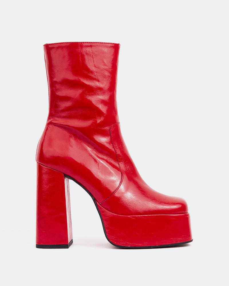 l'intervalle Tate Rouge Cuir Rouge